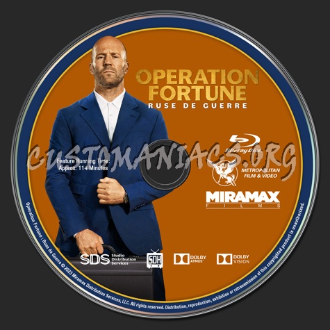 Operation Fortune Ruse de Guerre Blu-ray Label v1 blu-ray label