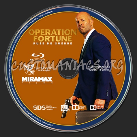 Operation Fortune Ruse de Guerre Blu-ray Label v2 blu-ray label