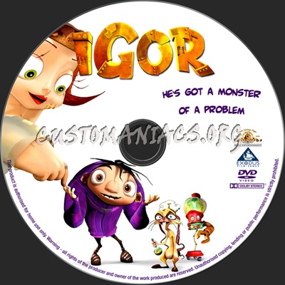 Igor dvd label