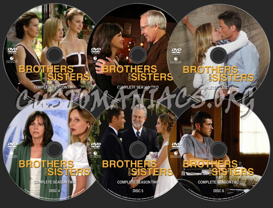 Brothers and Sisters Season 2 dvd label