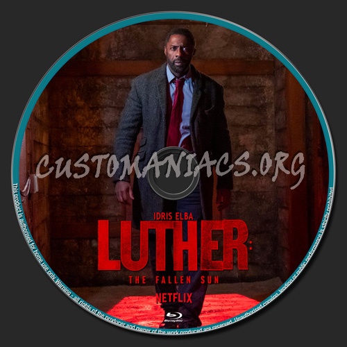 Luther The Fallen Sun blu-ray label