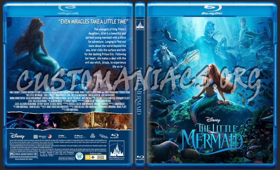 The Little Mermaid blu-ray cover