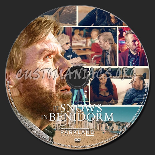 It Snows In Benidorm dvd label