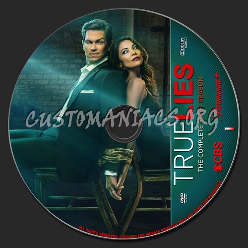 True Lies Season 1 dvd label