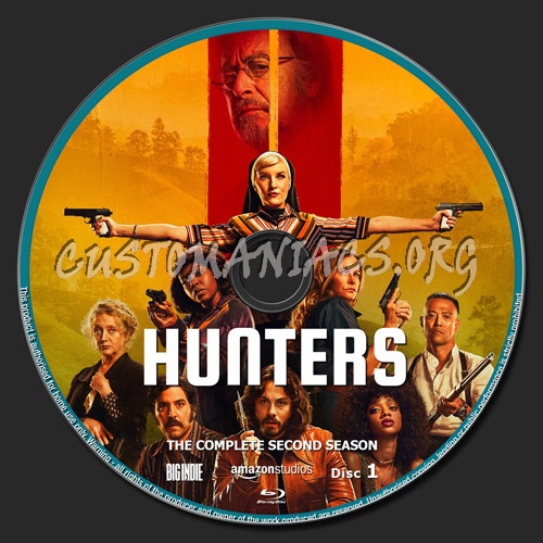 Hunters Season 2 blu-ray label
