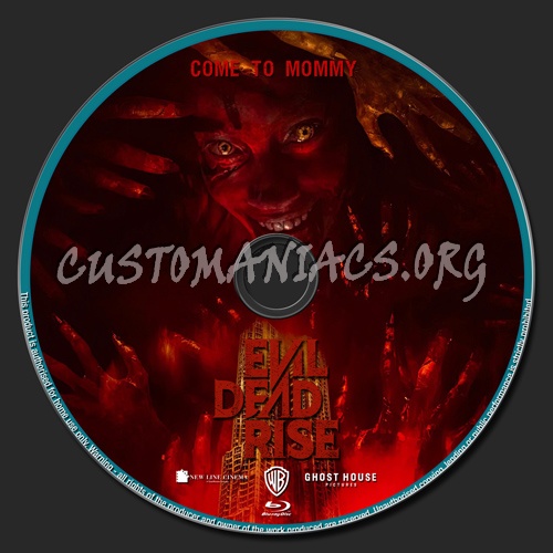 Evil Dead Rise blu-ray label