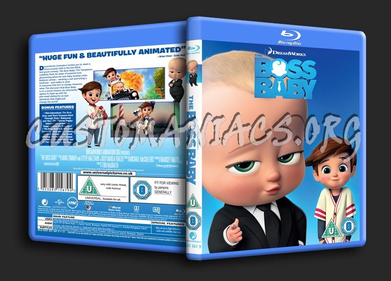 The Boss Baby blu-ray cover