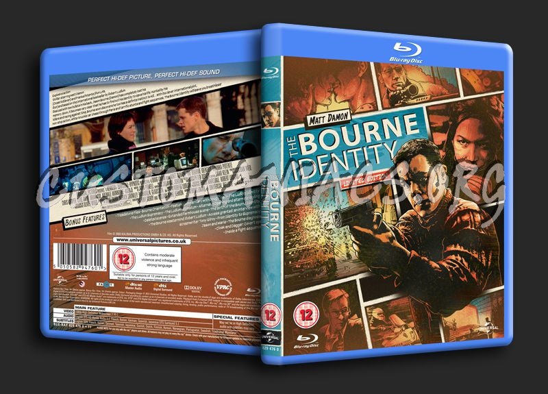 The Bourne Identity blu-ray cover