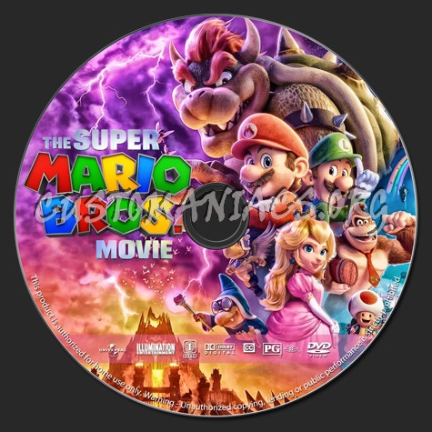 The Super Mario Bros/ Movie dvd label