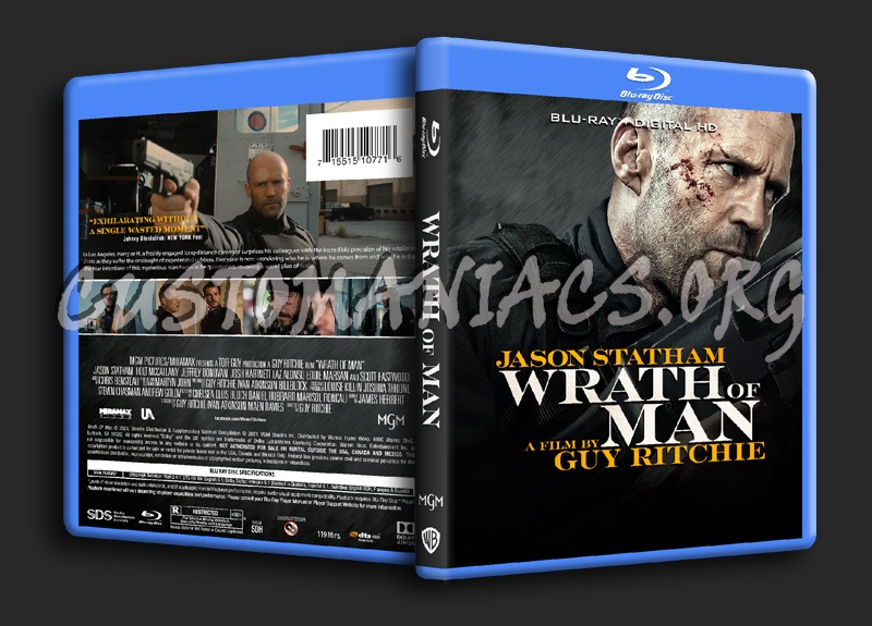 Wrath Of Man blu-ray cover