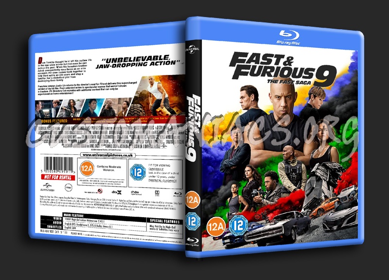 Fast & Furious 9 blu-ray cover