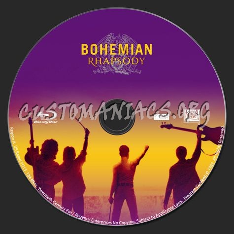 Bohemian Rhapsody blu-ray label