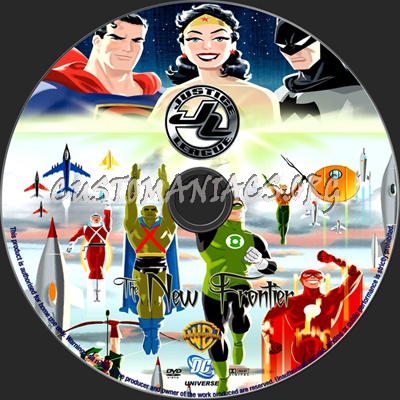 Justice League: The New Frontier dvd label