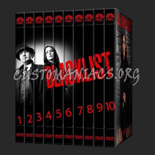 The Blacklist complete series with spine dvd cover