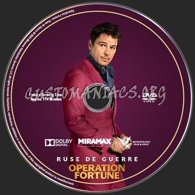 Operation Fortune Ruse de Guerre (Josh Hartnett) dvd label
