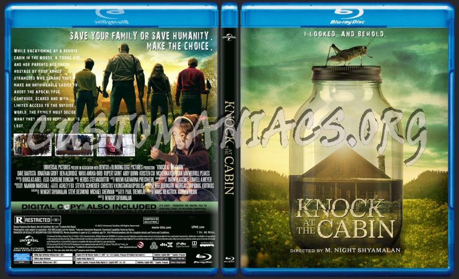 Knock At The Cabin blu-ray cover