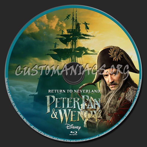 Peter Pan & Wendy blu-ray label