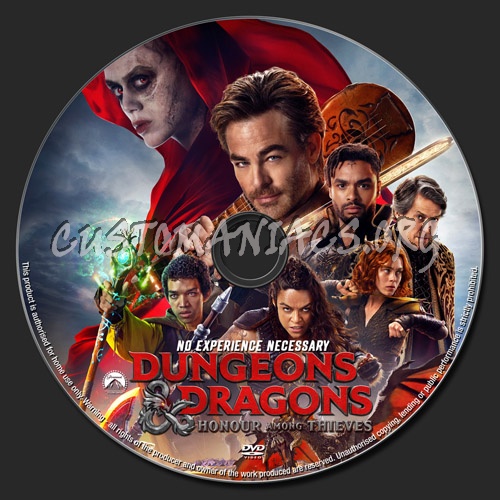 Dungeons & Dragons Honour Among Thieves dvd label