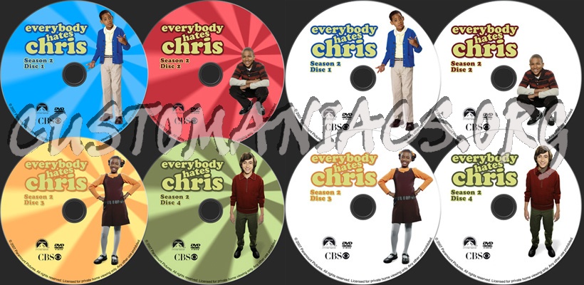 Everybody Hates Chris Season 2 dvd label