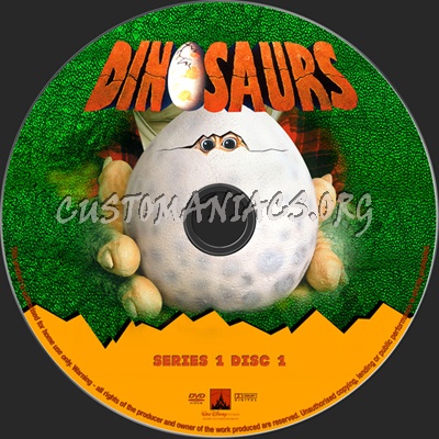 Dinosaurs Series 1 dvd label
