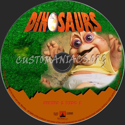 Dinosaurs Series 2 dvd label