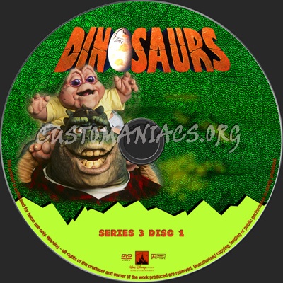Dinosaurs Series 3 dvd label
