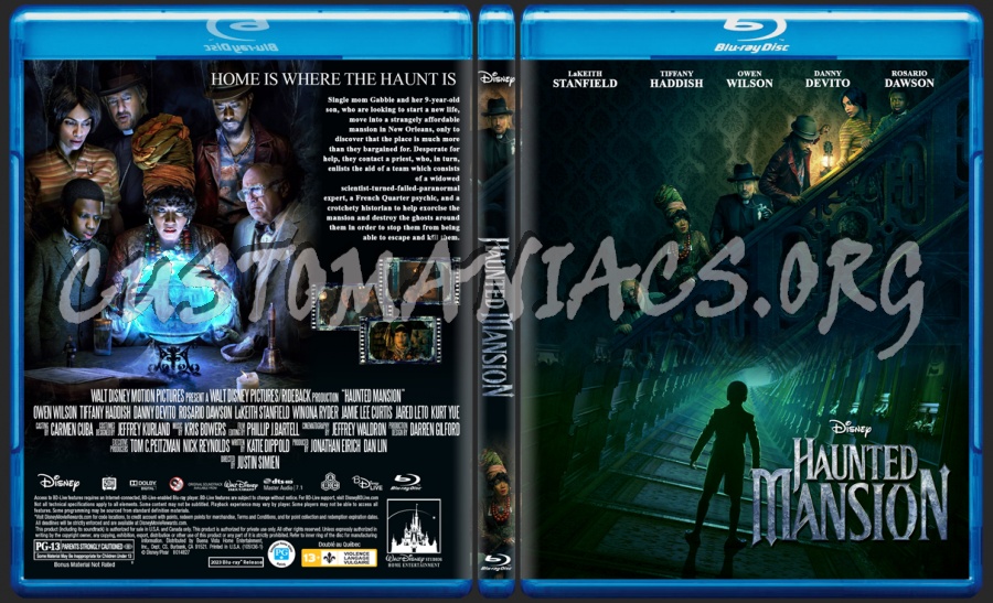 Haunted Mansion blu-ray cover