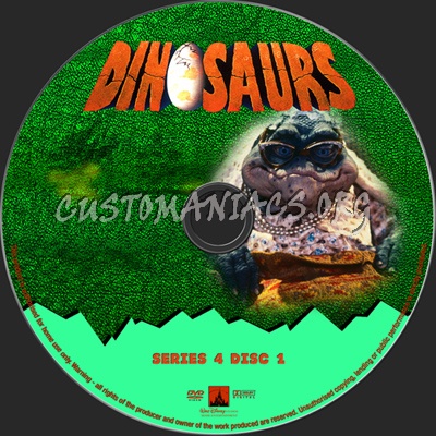 Dinosaurs Series 4 dvd label