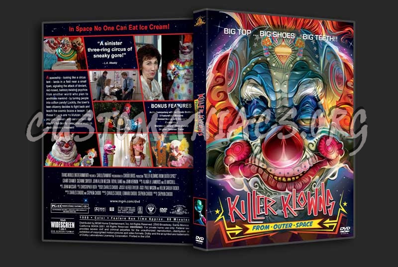 Killer Klowns from Outer Space dvd cover