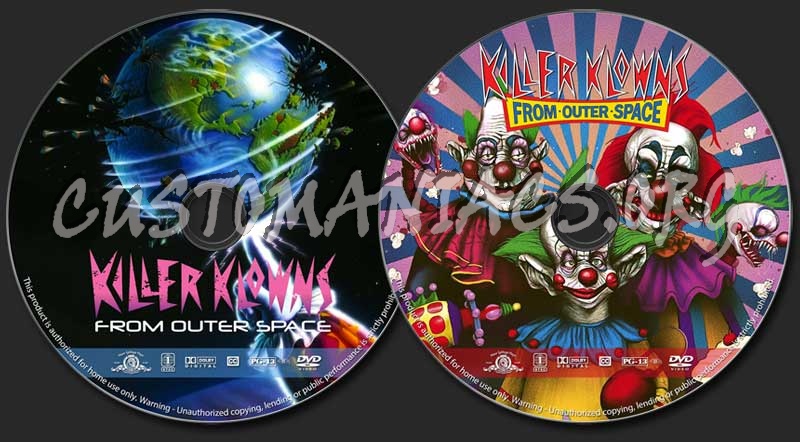 Killer Klowns from Outer Space dvd label