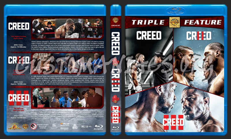 Creed Triple Feature blu-ray cover