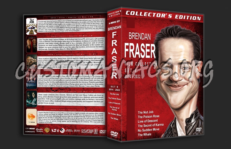 Brendan Fraser Filmography - Set 8 (2014-2022) dvd cover