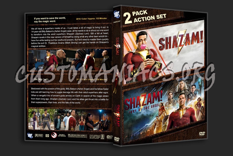 Shazam! Double Feature dvd cover