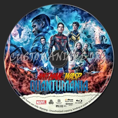 Ant-Man and the Wasp: Quantumania blu-ray label