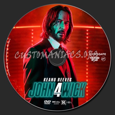 John Wick: Chapter 4 dvd label