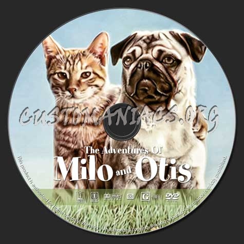 The Adventures of Milo and Otis dvd label