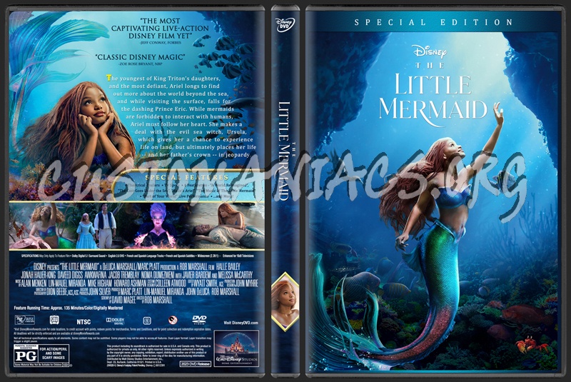 The Little Mermaid (2023) dvd cover