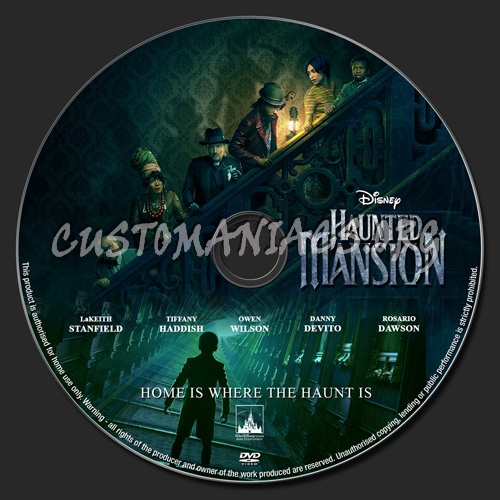 Haunted Mansion dvd label