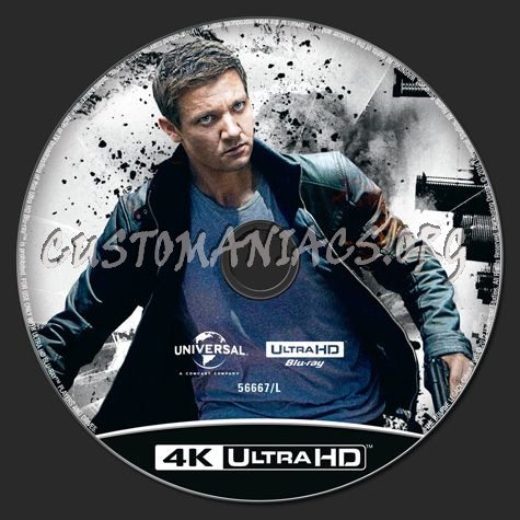 The Bourne Legacy 4K blu-ray label