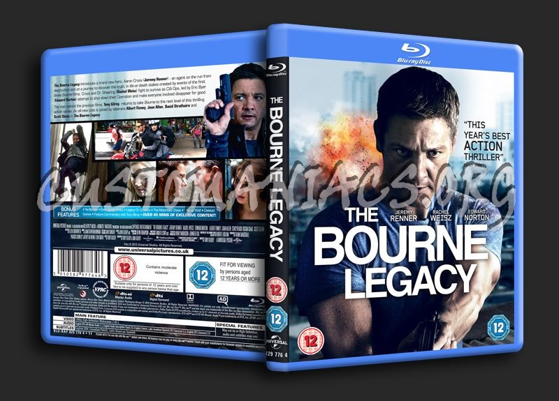 The Bourne Legacy blu-ray cover