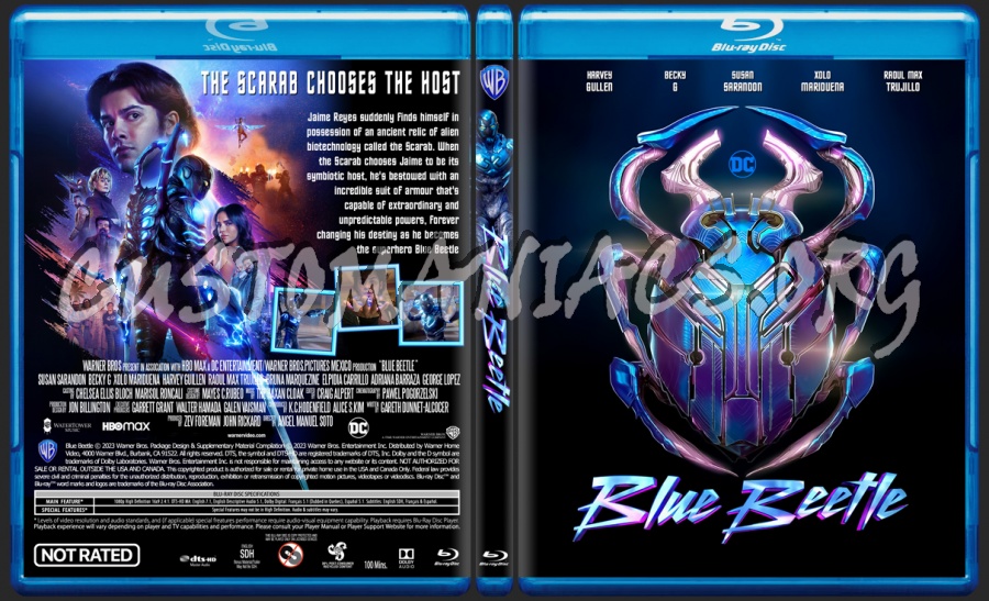 Blue Beetle blu-ray cover