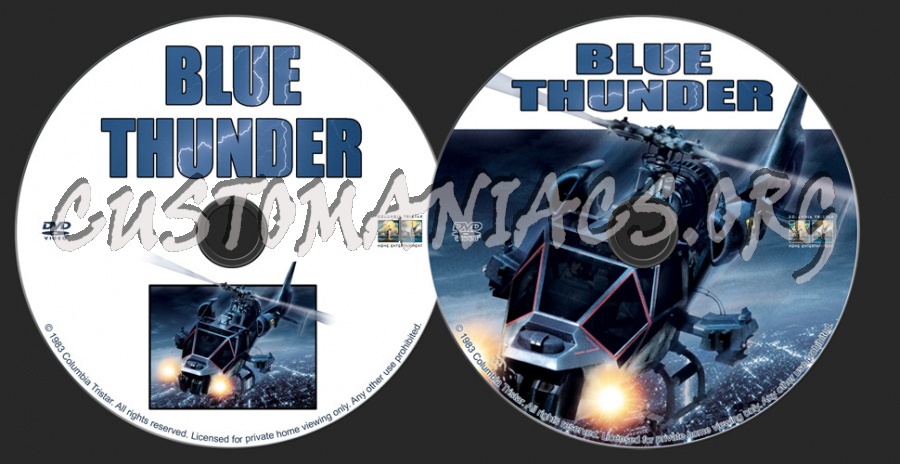 Blue Thunder dvd label