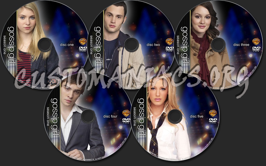 Gossip Girl Season One - TV Collection dvd label