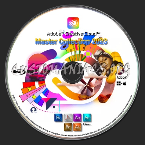 Adobe Creative Cloud (2023) blu-ray label