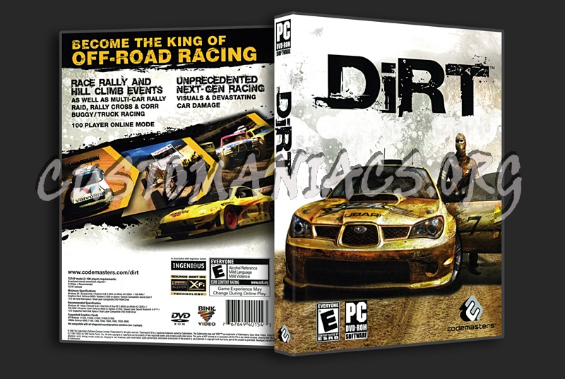 Colin Mcrae DIRT dvd cover