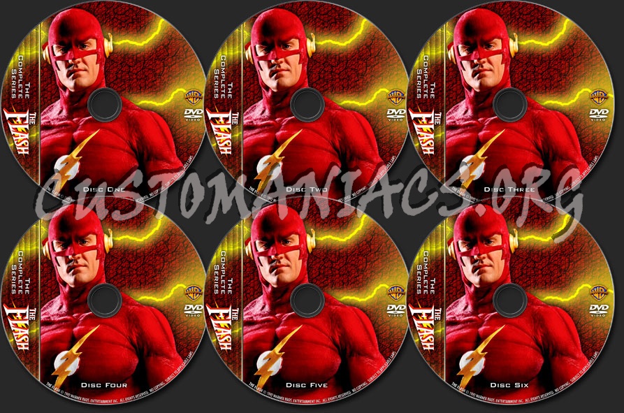 The Flash : The Complete Series dvd label