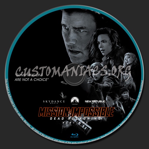 Mission Impossible:Dead Reckoning blu-ray label