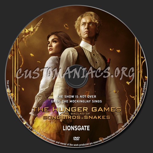 The Hunger Games:Songbirds & Snakes dvd label