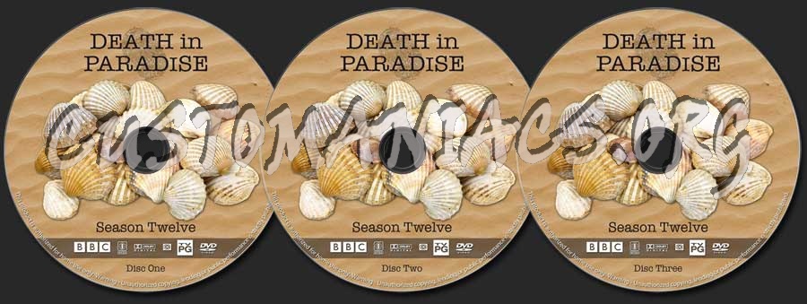 Death In Paradise - Season 12 dvd label