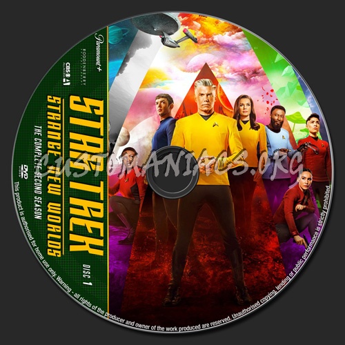 Star Trek Strange New Worlds Season 2 dvd label